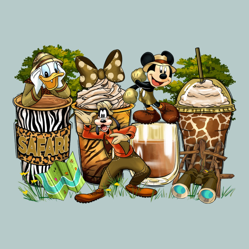 Safari Cartoon Characters Coffee Cups Heavy Core Tee by Zillion Design Studio | Teevron