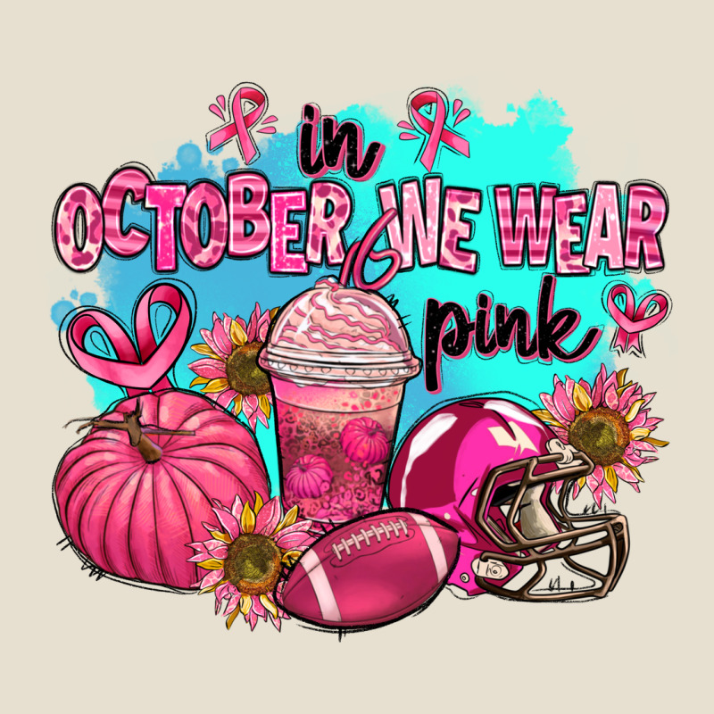 In October We Wear Pink American Football Urban Heavy Tee by AdoDesignShop | Teevron