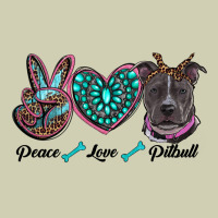 Peace Love Pitbull Heavy Core Tee | Teevron