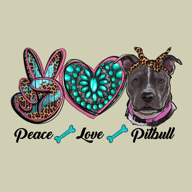 Peace Love Pitbull Heavy Core Tee by RanaPortraitStore | Teevron