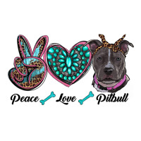 peace love pitbull | Teevron