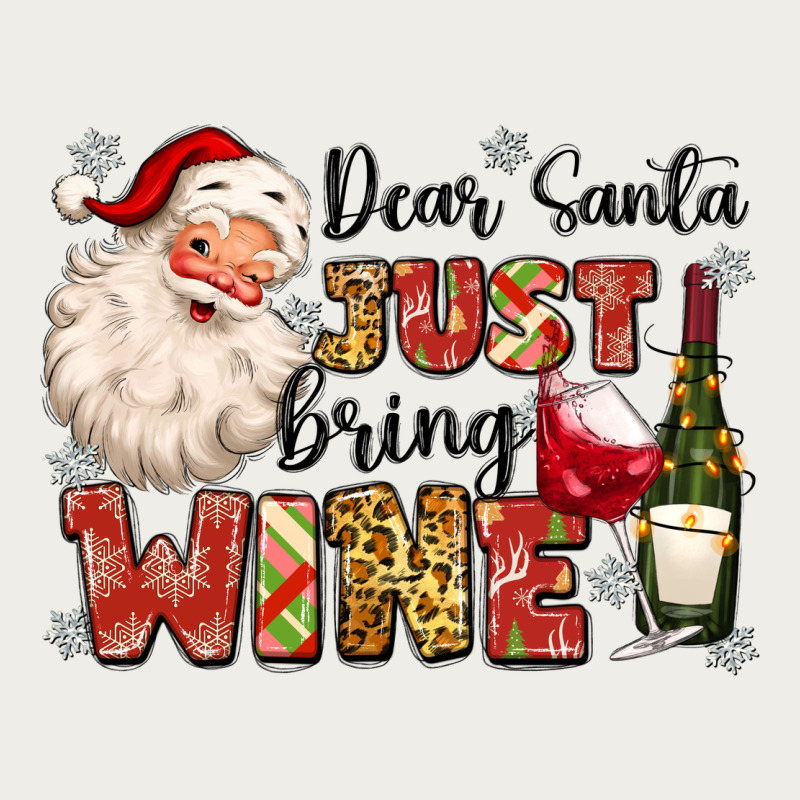 Dear Santa Just Bring Wine Zipper Hoodie by MaliasSmallBusiness | Teevron