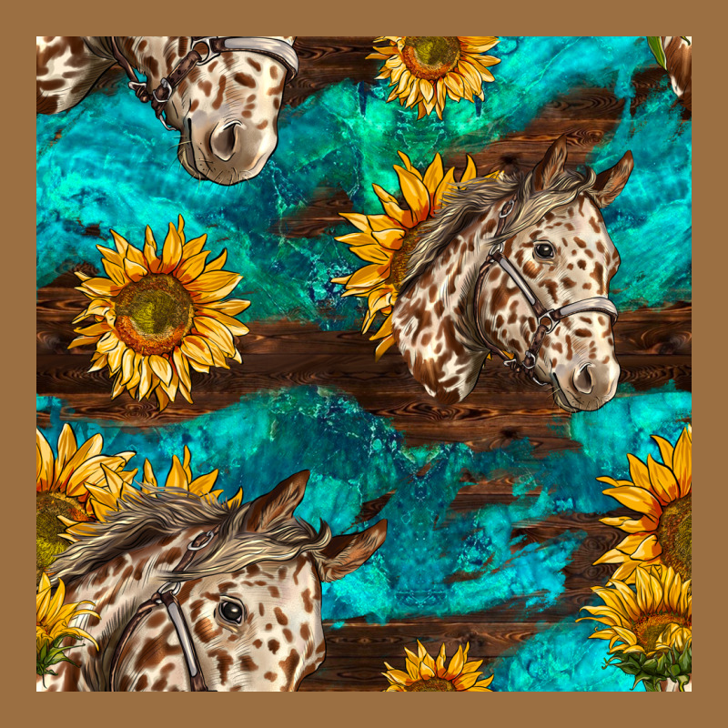 Appaloosa Horses And Sunflowers Seamless Pattern Vintage Tee by BundleAndBundleShop | Teevron