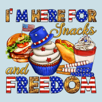 I M Here For Snacks And Freedom Ladies Tee | Teevron