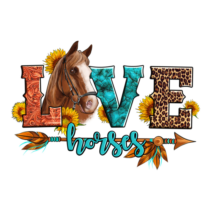 Love Horses  Leather Turquoise Leopard Urban Heavy Tee by Artiststas | Teevron