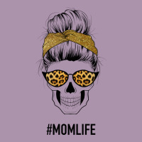 Yellow Glitter, Leopard Pattern Mom Skull Heavyweight Hoodie | Teevron