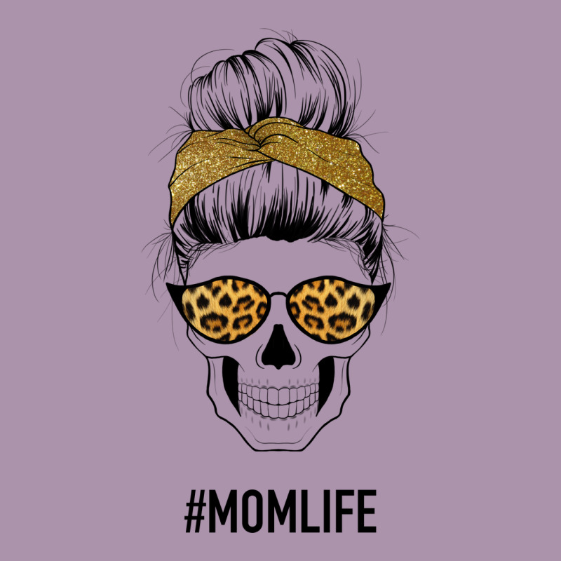 Yellow Glitter, Leopard Pattern Mom Skull Heavyweight Hoodie by Bettercallsaul | Teevron