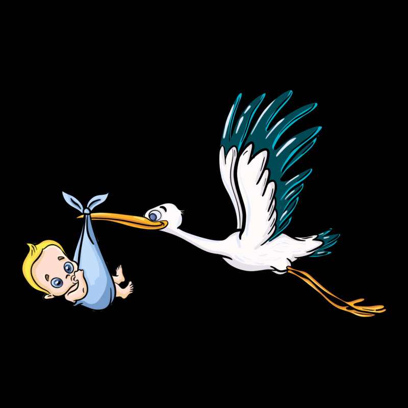 Stork With Baby Boy Heavy Core Tee by BarkalooDesign | Teevron