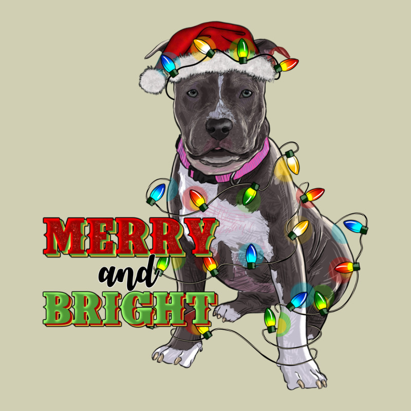 Merry And Bright Pitbull Heavy Core Tee by RanaPortraitStore | Teevron