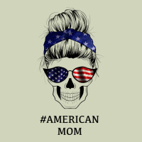 American Stars, American Flag Patterned Mom Skull Heavyweight Hoodie | Teevron