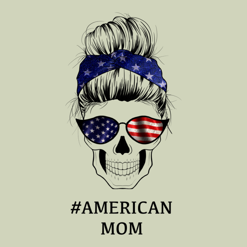 American Stars, American Flag Patterned Mom Skull Heavyweight Hoodie by Bettercallsaul | Teevron