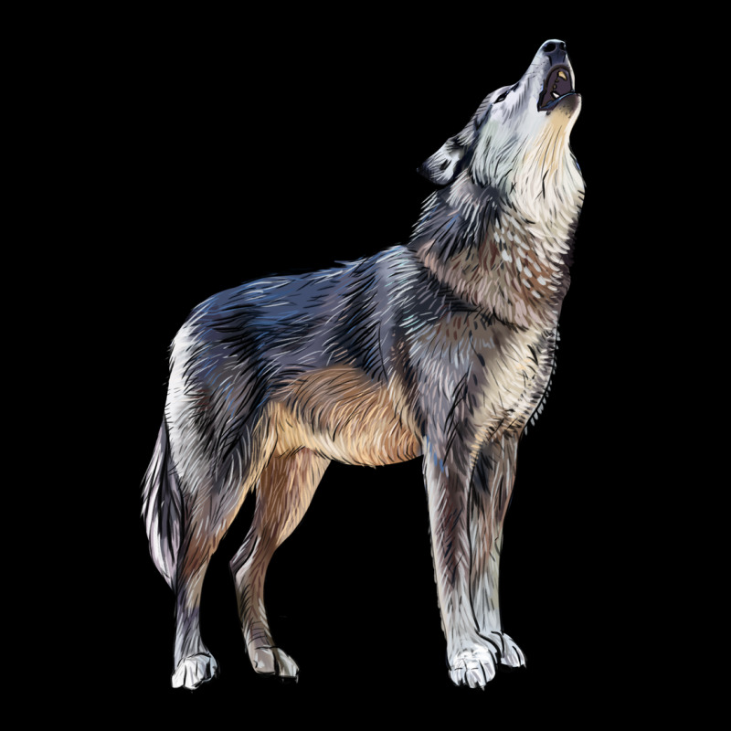 Wolf Heavyweight Sweatshirt by LillyAllenDesigns | Teevron