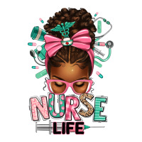 afro messy bun nurse life | Teevron