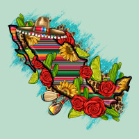 Mexico Map With Leopard And Sunflowers Premium Hoodie | Teevron