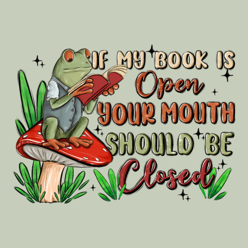 If My Book Is Open Your Mouth Should Be Closed Malia Long Sleeve Tee by MaliasSmallBusiness | Teevron