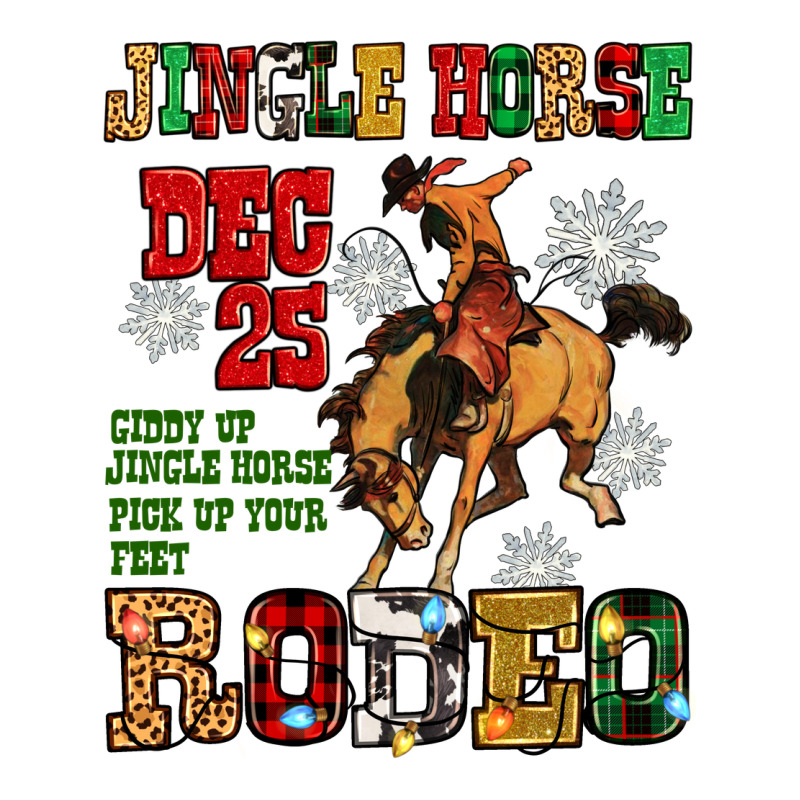Jingle Horse Dec 25 Giddy Jingle Horse Pick Up Fee Ladies Tee by Zillion Design Studio | Teevron