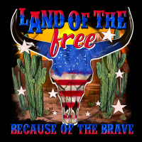 Land Of The Free Because Of The Brave Ladies Tee | Teevron
