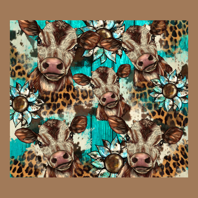 Western Cowhide Sunflower Baby Cow Classic Tee by BarkalooDesign | Teevron