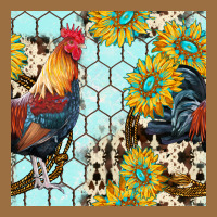 Western Rooster Seamless Pattern Vintage Tee | Teevron