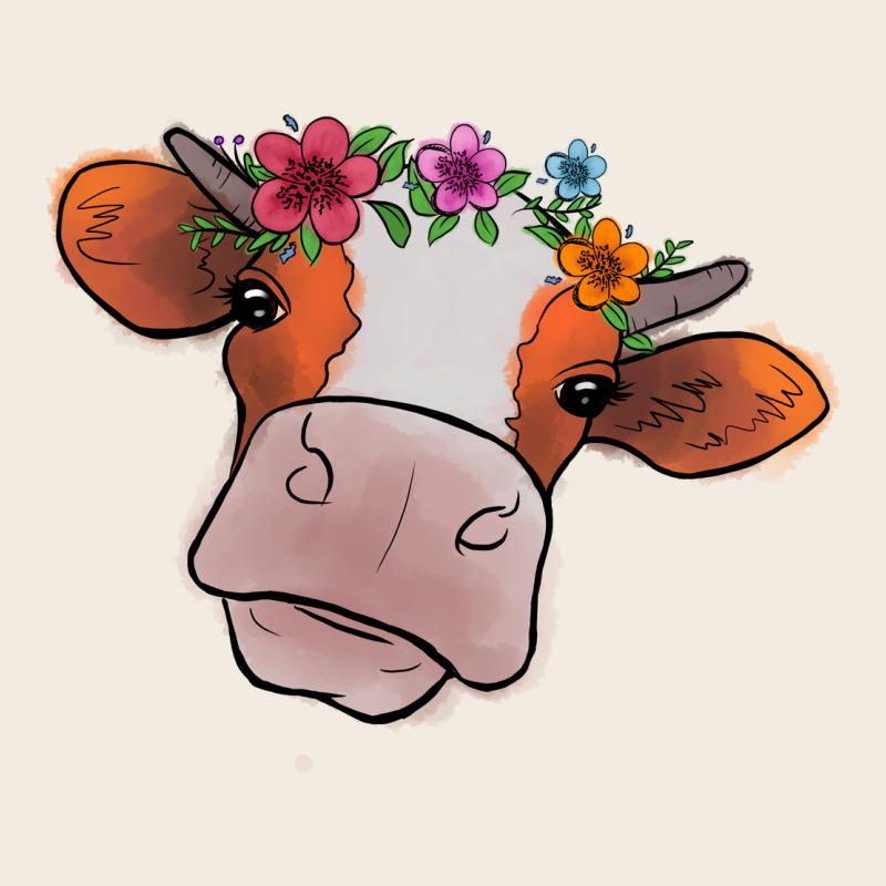 Cow With Flowers Premium Sweatshirt by Bettercallsaul | Teevron