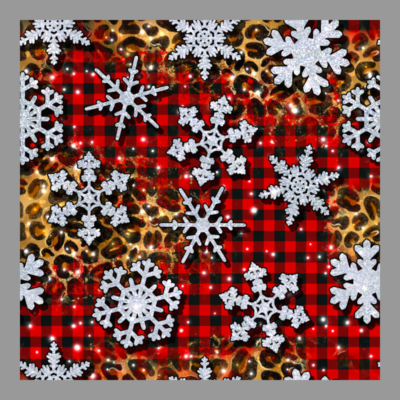 Christmas Snow Crystals With Plaid Seamless Pattern Vintage Hoodie by BundleAndBundleShop | Teevron