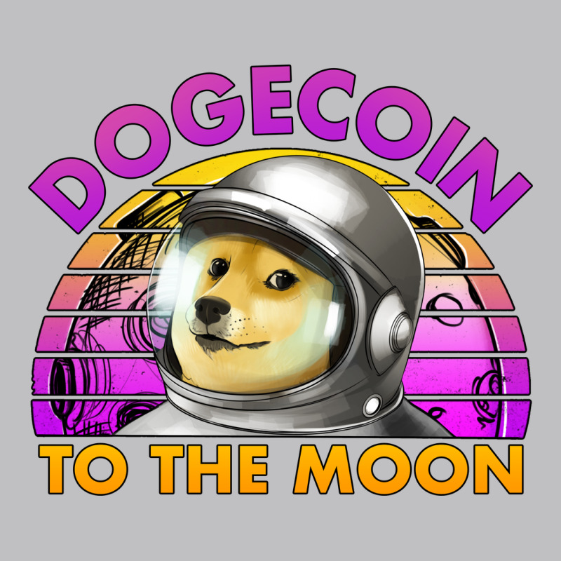 Doge Coin To The Moon 80's Retro Sunset Classic Tee by Jasminsmagicworld | Teevron