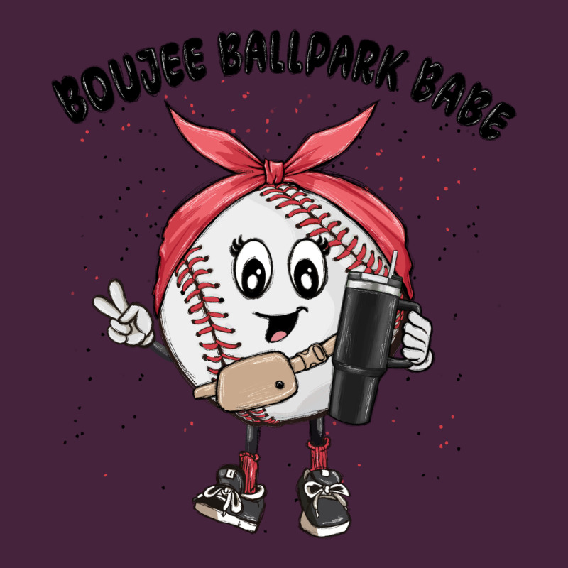 Boujee Ballpark Babe Long Sleeve Tee by MaliasSmallBusiness | Teevron