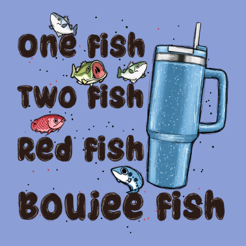 One Fish Two Fish Red Fish Boujee Fish Long Sleeve Tee by MaliasSmallBusiness | Teevron