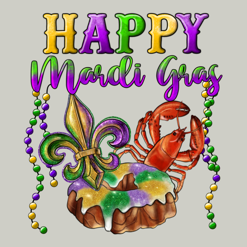 Happy Mardi Gras Fleur De Lis King Cake Crawfish Heavyweight Hoodie by RanaPortraitStore | Teevron