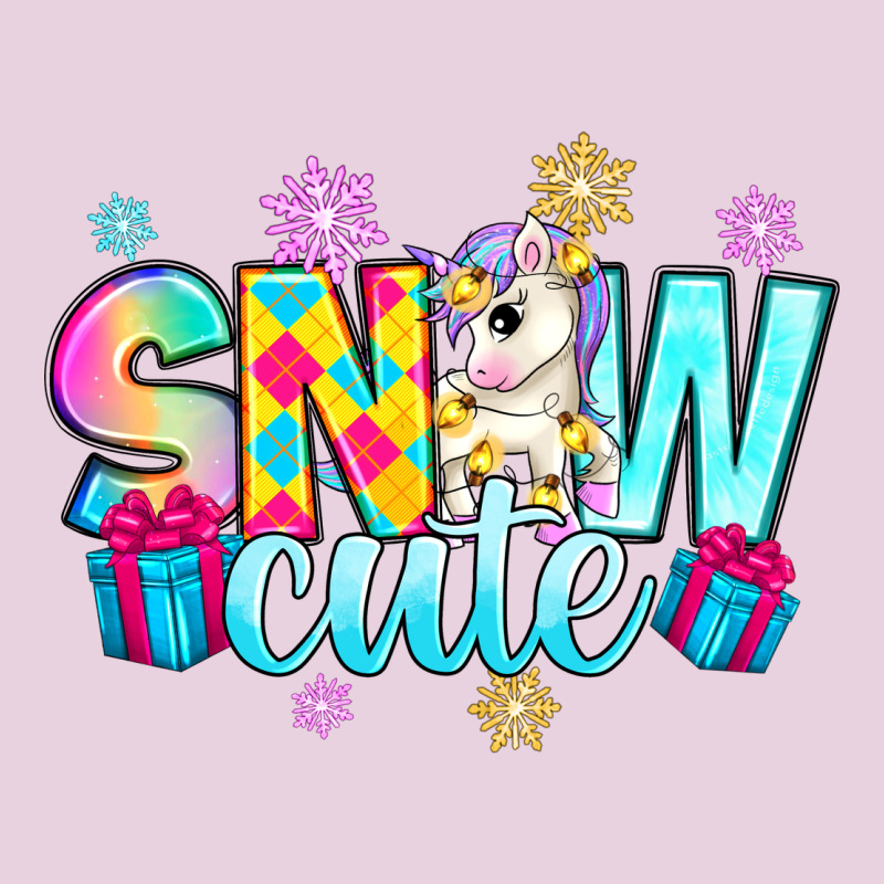 Snow Cute With Unicorn Ladies Tee by Zillion Design Studio | Teevron