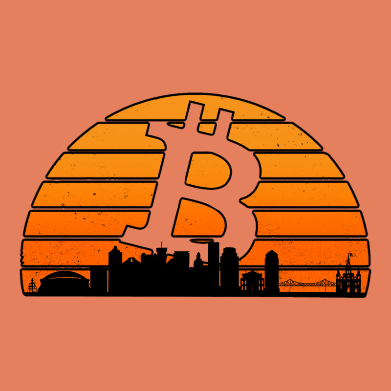 Bitcoin New Orleans Retro Sunset Classic Tee by Jasminsmagicworld | Teevron