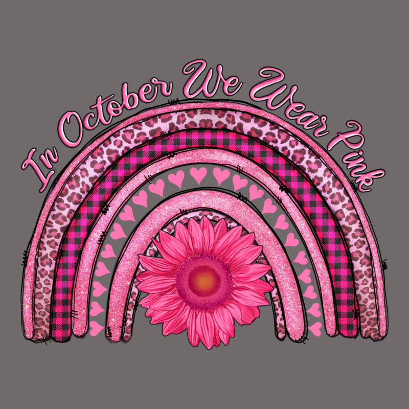 In October We Wear Pink Rainbow Urban Heavy Tee by AdoDesignShop | Teevron