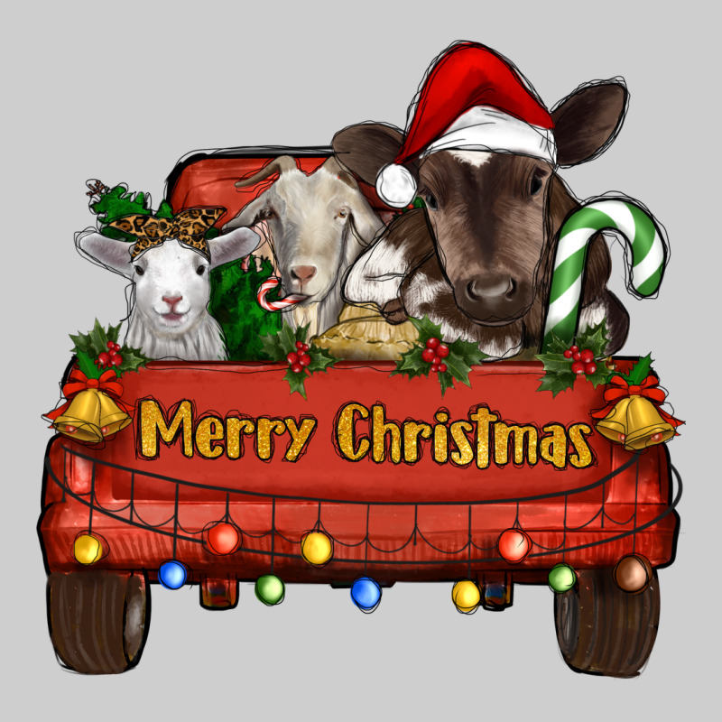 Merry Christmas Truck Animals Premium Tee by RanaPortraitStore | Teevron