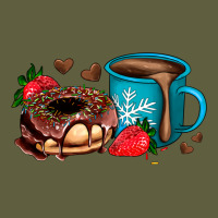 Donut Coffee Strawberry Vintage Tee | Teevron