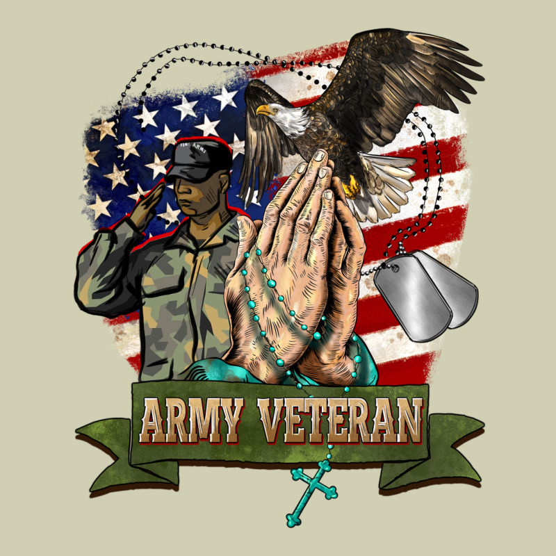Army Veteran  Pray Heavy Core Tee by BarkalooDesign | Teevron