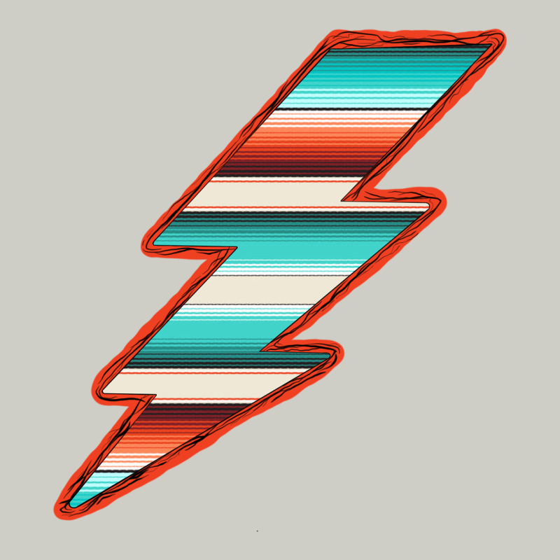 Teal And Orange Serape Lightning Heavyweight Hoodie by Bettercallsaul | Teevron