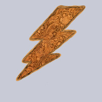 Western Vintage Pattern Lightning Heavyweight Hoodie | Teevron