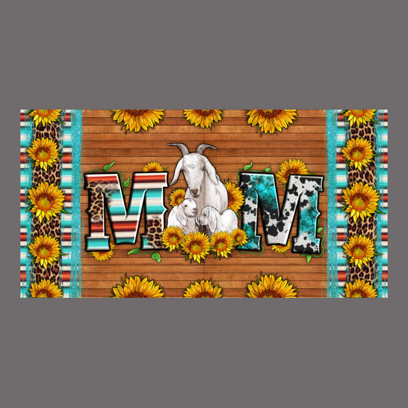 Mom Goat Sunflowers License Plate Urban Heavy Tee by Artiststas | Teevron