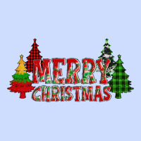 Merry Christmas Glitter Plaid Trees Urban Heavy Tee | Teevron