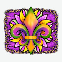 Mardi Gras Fleur De Lis Sunflower Leopard Urban Heavy Tee | Teevron