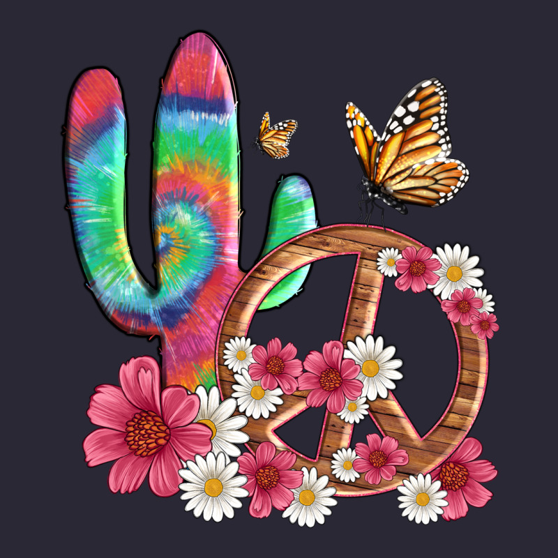 Cactus Peace Sign Flowers And Butterflys Vintage Tee by Artiststas | Teevron