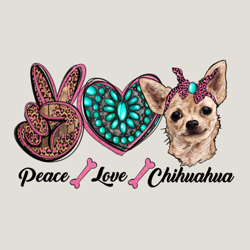 Peace Love Chihuahua Heavy Core Tee by RanaPortraitStore | Teevron