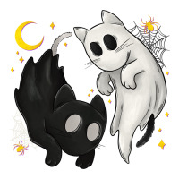 Ghost Cats with Balance Halloween | Teevron