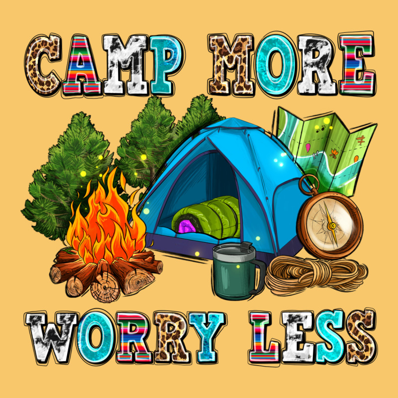 Camp More Worry Less Vintage Hoodie by AdoDesignShop | Teevron