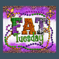 Fat Tuesday Fleur De Lis And Mardi Gras Beads Urban Heavy Tee | Teevron
