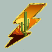 Cactus Sunset Lightning Heavyweight Hoodie | Teevron