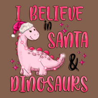 I Believe In Santa & Dinosaurs Pink Zipper Hoodie | Teevron