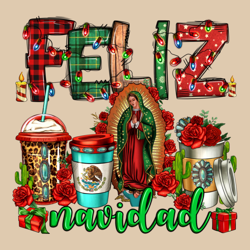 Feliz Navidad Lady Of Guadalupe Christmas Coffee Heavyweight Sweatshirt by Jasminsmagicworld | Teevron
