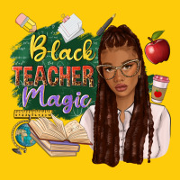 Black Teacher Magic With Afro Premium Hoodie | Teevron