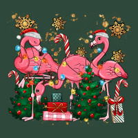 Christmas Flamingos Zipper Hoodie | Teevron